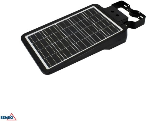 SOLARNA OPRAWA ULICZNA LED BEMKO SOLGER 20W 3000LM 3000/4000/6000K IP65 CZARNA CZ. PIR