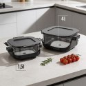 Frytkownica beztłuszczowa TEESA GLASS AIR FRYER 4L, 1,5 L, 1500W