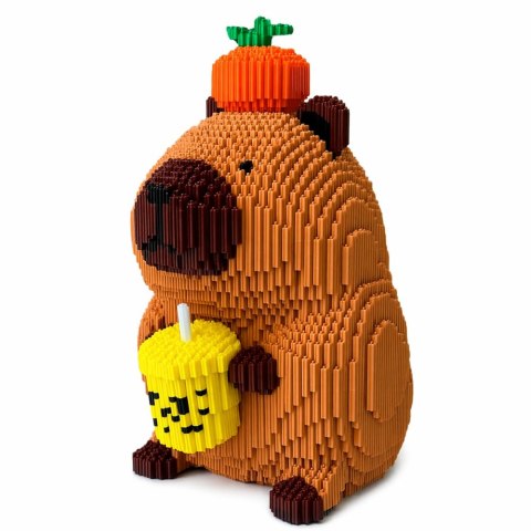 Klocki Konstrukcyjne Kapibara Shake Jabłko 3D Duża Figurka 3900 el. 25cm