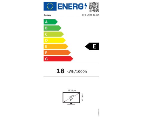 MONITOR GAMINGOWY LM25-E241A 24.5 " - Full HD 320 Hz DAHUA