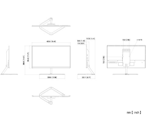 MONITOR HDMI, VGA, AUDIO LM22-C201P 21.5 " - Full HD 100 Hz DAHUA