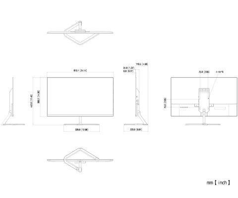 MONITOR HDMI, VGA, AUDIO LM27-C201P 27 " - Full HD 100 Hz DAHUA