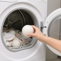 Naturalne Wełniane Kule Do Suszarki Bębnowej Hipoalergiczne Białe 7cm 6szt.