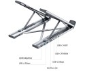 SKŁADANA PODSTAWKA POD LAPTOPA D1137AGY01 Z HUBEM I CZYTNIKIEM KART SD UNITEK