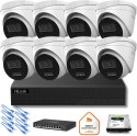 Zestaw monitoringu IP Hilook 8x IPC-T280HA-LU 8MP Smart-hybrid Light