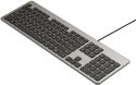 Klawiatura przewodowa Unitek SlimTap USB-A, szara
