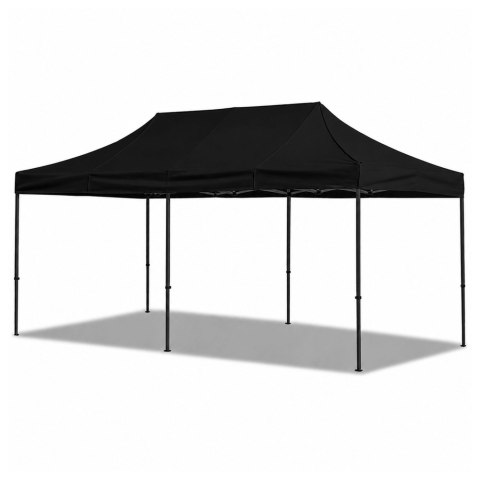 Namiot Ekspresowy Ogrodowy Cateringowy Pawilon Handlowy Czarny 3x6 M