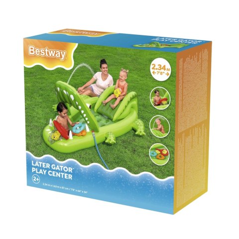 Wodny Plac Zabaw Ze Zjeżdżalnią Krokodyl Akcesoria Bestway 53169