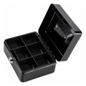 Mała Kasetka Na Pieniądze Metalowa Sejf Skrytka Na Klucz Czarna 13x10 cm