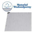 Plandeka Wodoodporna Folia Zbrojona Ochronna Przeciwdeszczowa Szara 3x4 M