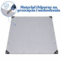 Plandeka Wodoodporna Folia Zbrojona Ochronna Przeciwdeszczowa Szara 3x4 M