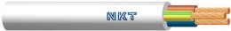Przewód elektryczny linka H03VV-F OMY 3x1,5mm2 300V NKT biały 100m