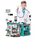 Duży Zestaw Lekarski Stolik Medyczny Doktor Światła Dźwięki Akcesoria 77el.