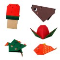 Kolorowy Zeszyt z Origami Dla Dzieci Zwierzęta Poziomy Trudności 30 Arkuszy