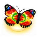 Świecący Motylek LED Dekoracja Do Przyklejenia Samoprzylepny 6x5 cm