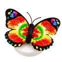 Świecący Motylek LED Dekoracja Do Przyklejenia Samoprzylepny 6x5 cm