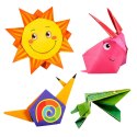 Zestaw Do Origami Papier Kolorowy Książeczka Instruktażowa 100 Arkuszy