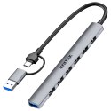 HUB USB 2.0 / 3.0 H1209AGY01 15 cm UNITEK