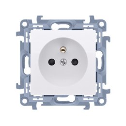 KONTAKT SIMON 10 MODUŁ BIAŁY GNIAZDO 1X Z/U Z PRZESŁONAMI 16A 250V