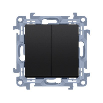 KONTAKT SIMON 10 MODUŁ CZARNY MAT ŁĄCZNIK UNIWERSALNY 2X ZACISKI 10AX 250V