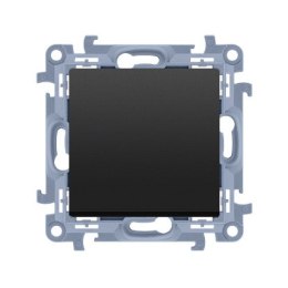 KONTAKT SIMON 10 MODUŁ CZARNY MAT PRZYCISK 1X 1Z SAMOZACISKI 10AX 250V