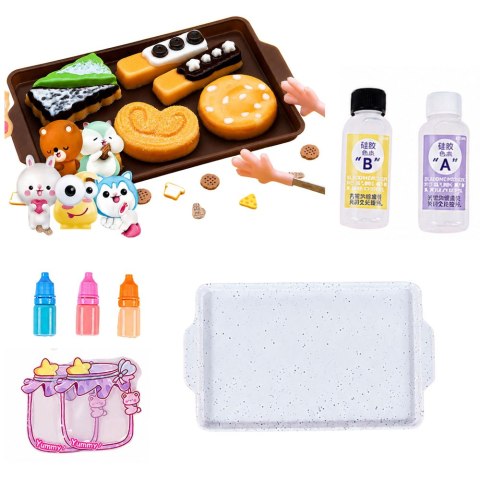 Zestaw Kreatywny Plastyczny Tworzenie Squishy Ozdobne Ciastka DIY