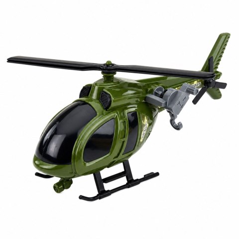 Helikopter Wojskowy Militarny Z Hakiem Światła Dźwięki Zielony