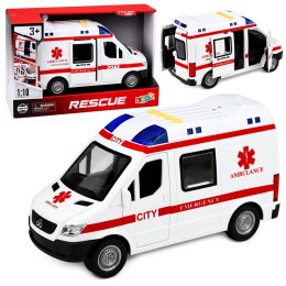 Karetka Pogotowia Ambulans Nosze Napęd Światła Dźwięki Biała 1:10