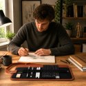 Profesjonalny Zestaw Do Szkicowania Rysowania Ołówki Akcesoria Etui 31 el.