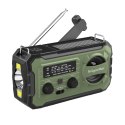 Radio solarne, przenośne radio awaryjne SOS, powerbank 10000mAh, latarka, dynamo, Kruger&Matz