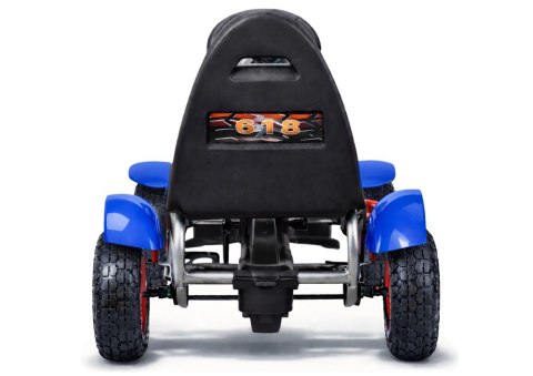 Sportowy Gokart Na Pedały F618 Pomowane Koła Obciążenie 50kg Niebieski