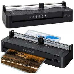 Laminator Ze Zgrzewarką i Gilotyną 3W1 Do Dokumentów Zdjęć A3 Czarny