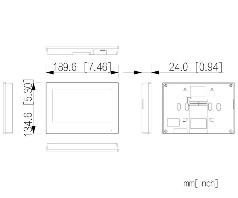 PANEL WEWNĘTRZNY VTH2123GB-W-S2 Wi-Fi / 2-Wire DAHUA