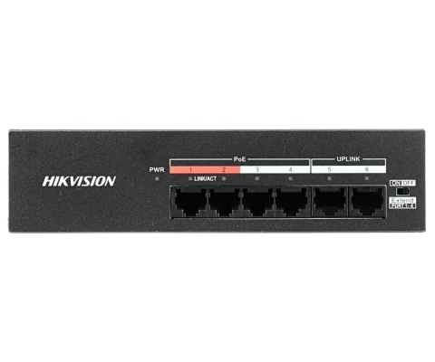 SWITCH POE DS-XS06-P 4-PORTOWY Hikvision