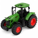 Traktor Rolniczy Farmerski Gospodarski Gumowe Koła Zielony 1:24