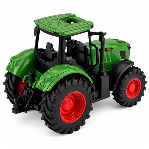 Traktor Rolniczy Farmerski Gospodarski Gumowe Koła Zielony 1:24