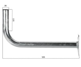 UCHWYT MUROWY UML-38L50/HDG