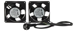 WENTYLATOR A19-2W-B ZASTOSOWANIE: SZAFY RACK