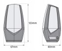 Lampa ostrzegawcza Motorline MP105 biała LED 12-230V z uchwytem (001PLM10918011)