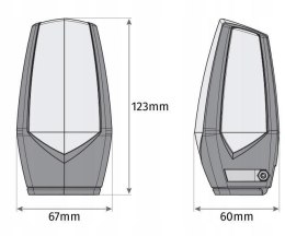 Lampa ostrzegawcza Motorline MP105 biała LED 12-230V z uchwytem (001PLM10918011)