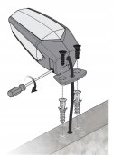 Lampa ostrzegawcza Motorline MP205 pomarańczowa LED 12-230V z uchwytem (001PLM10918012)