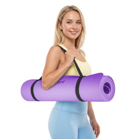 Mata gimnastyczna do ćwiczeń joga, pilates, fitness, 183x61cm, 1cm, REBEL