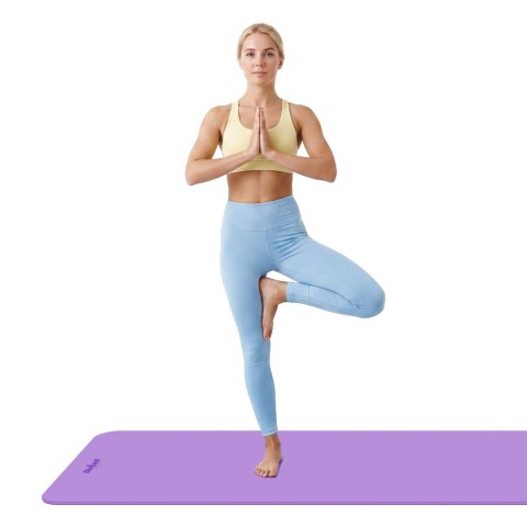 Mata gimnastyczna do ćwiczeń joga, pilates, fitness, 183x61cm, 1cm, REBEL