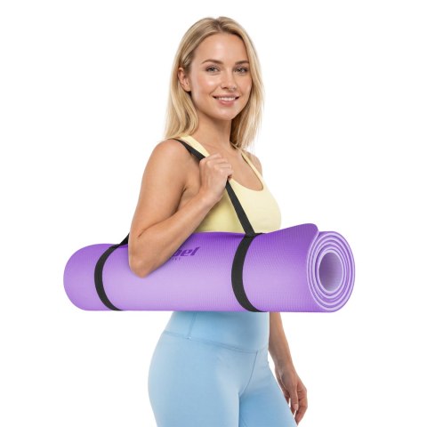 Mata gimnastyczna do ćwiczeń joga, pilates, fitness, 183x61cm, 1cm, REBEL