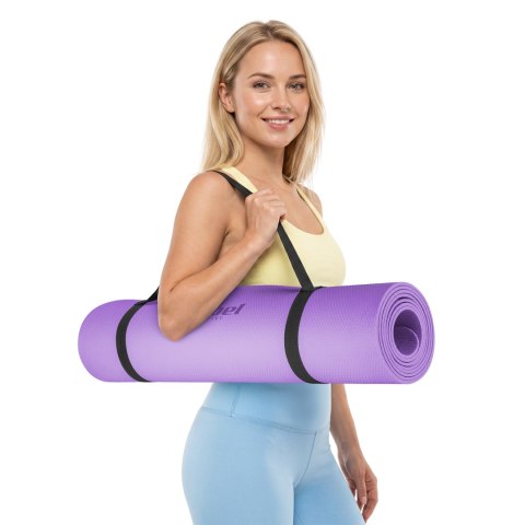 Mata gimnastyczna do ćwiczeń joga, pilates, fitness, 183x61cm, 4mm, REBEL