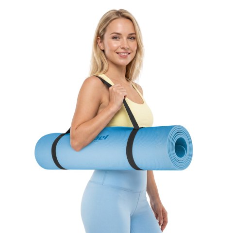 Mata gimnastyczna do ćwiczeń joga, pilates, fitness, 183x61cm, 4mm, REBEL