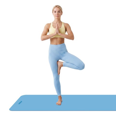 Mata gimnastyczna do ćwiczeń joga, pilates, fitness, 183x61cm, 4mm, REBEL