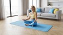 Mata gimnastyczna do ćwiczeń joga, pilates, fitness, 183x61cm, 4mm, REBEL