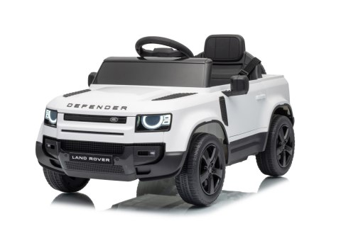Auto Land Rover Defender białe na akumulator dla dzieci + pilot R/C