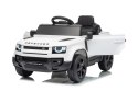 Auto Land Rover Defender białe na akumulator dla dzieci + pilot R/C